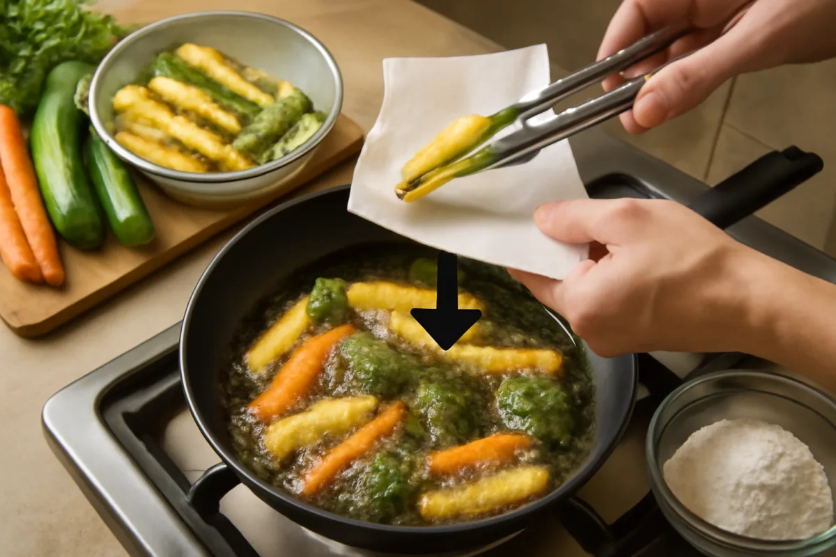 Come si friggono le verdure senza renderle unte? accorgimenti fondamentali