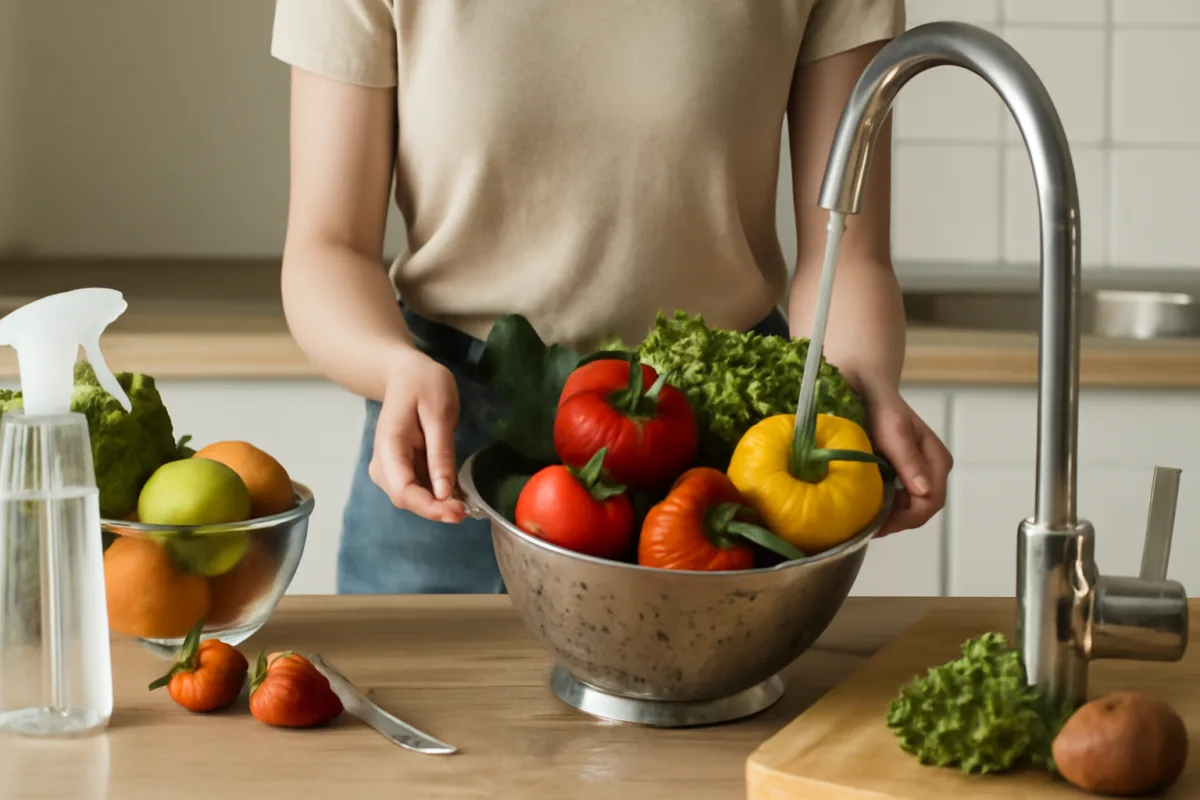 Come lavare frutta e verdura in sicurezza? strumenti e metodi del supermercato a casa