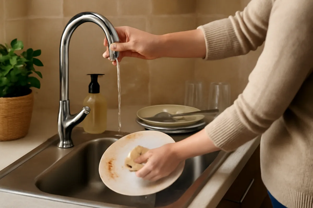 Come evitare sprechi di acqua durante il lavaggio dei piatti? consigli ecosostenibili