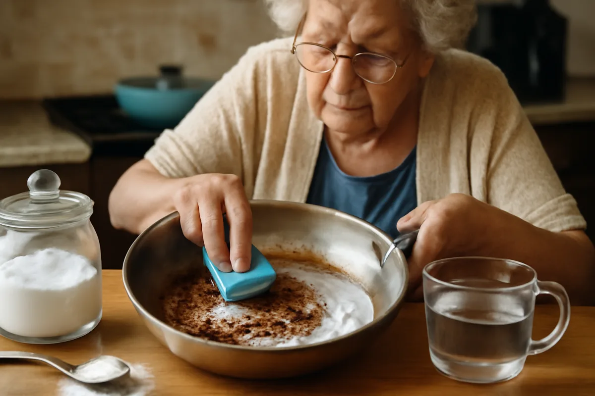 Come togliere le incrostazioni dal fondo delle pentole? la miscela magica della nonna